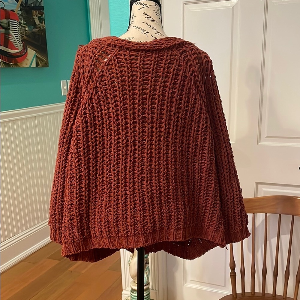 Women's Rust Sweater - Picture 3 of 5